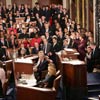 Tom on the floor of the U.S. House of Representatives as Nancy Pelosi is sworn in as the first woman Speaker of the House.